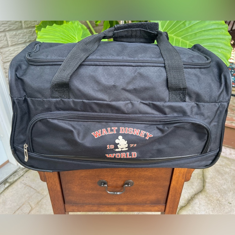 Disney Black Walt Disney World Travel Duffle Bag